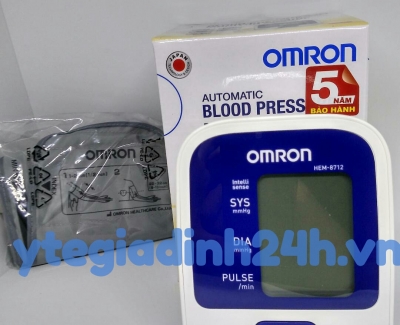 Mua Máy đo huyết áp bắp tay Omron HEM-8712 (Trắng phối xanh) 