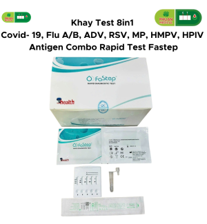 Khay Test Nhanh 8in1 FaStep Chẩn Đoán 8 Tác Nhân Đường Hô Hấp Trong 1 Lần Test