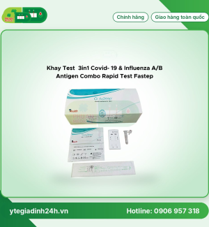 Khay test nhanh CÚM 3in1 Flu A/B & COVID FASTEP