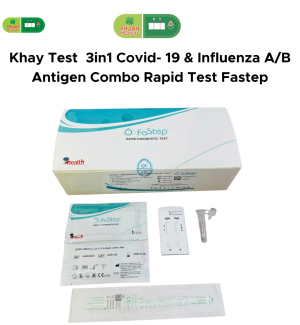 Khay test nhanh CÚM 3in1 Flu A/B & COVID FASTEP