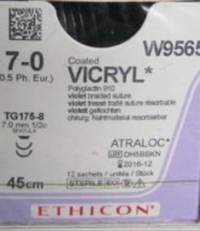 Chỉ Phẫu Thuật Tổng Hợp Tự Tiêu Tiệt Trùng VICRYL™ ( Polyglactin ) 7-0 W9561