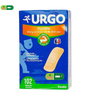 Băng cá nhân vải Urgo Durable (102 miếng)