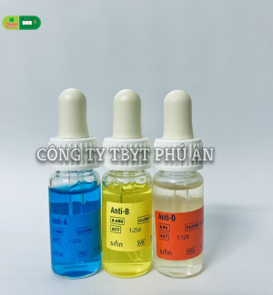Bộ định nhóm máu Anti A B AB D Sifin - Đức