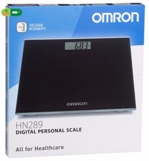 Cân điện tử Omron HN 289 Đen + Xanh