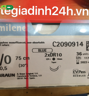 Chỉ phẫu thuật PREMILENE 7/0(0,5) 75cm 2XDR10 CV RCP C2090914