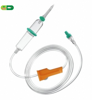 Dây truyền dịch 20giot/ml Có chức năng đuổi khí tự động và khóa dịch tự động, đầu khóa Luer lock