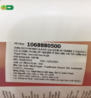 Dung dịch Papanicolaous Solution 2A orange G Solution (OG 6)