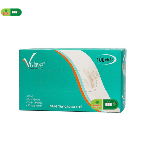 Găng Tay Y Tế Có Bột Vglove Đủ Size S M L