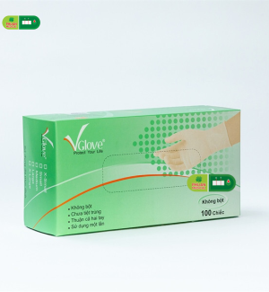 Găng Tay Y Tế Không Bột Vglove Size S M L