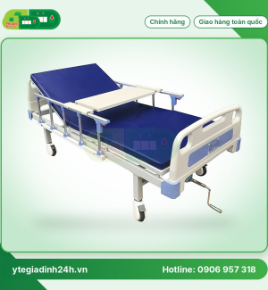 Giường 1 tay quay sắt sơn tĩnh điện
