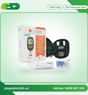 Máy đo đường huyết OG-Care tự động nhập mã, bảo hành trọn đời