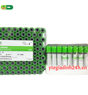 Medisafe - Ống nghiệm máu chân không Lithium HEPARIN 2ml / 4ml