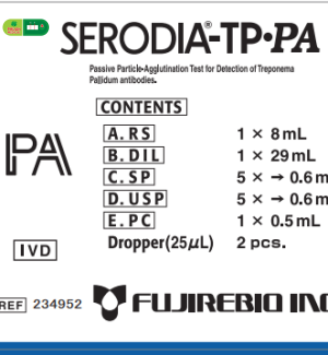 Thuốc thử xét nghiệm định tính và bán định lượng kháng thể kháng Treponema pallidum Serodia - TP.PA vi khuẩn giang mai