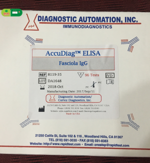 Test ELISA xét nghiệm Sán Lá Gan Lớn Fasciola IgG - CORTEZ