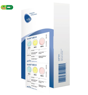 Thẻ định danh nhóm máu - Serafol ABO+D Sifin