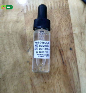 Kit thử nhóm máu Anti D
