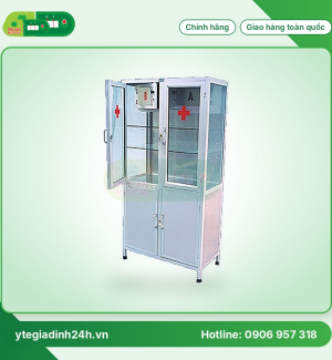 Tủ đựng thuốc có ngăn A+B bằng Inox 201