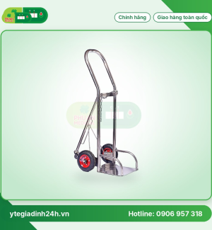 Xe đẩy oxy - dây xích Inox 6 khối