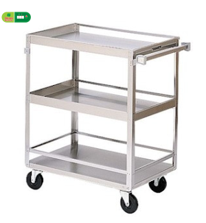 Xe Tiêm Inox 50 x 80cm có tay đẩy