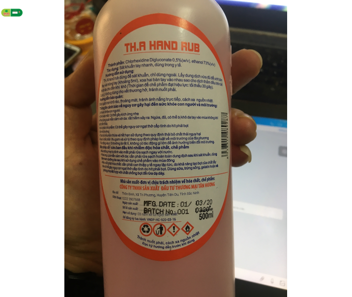 Dung Dịch Sát Khuẩn Tay Nhanh THA 500ml