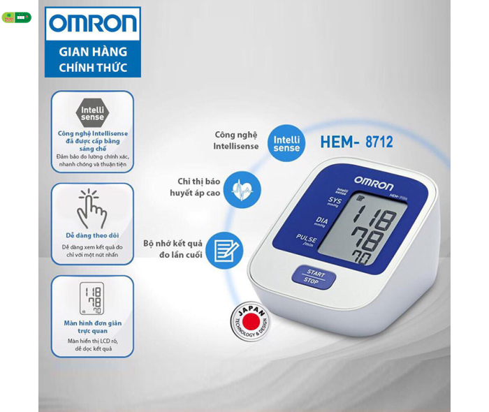 Mua Máy Đo Huyết Áp Bắp Tay Tự Động Omron Hem - 8712