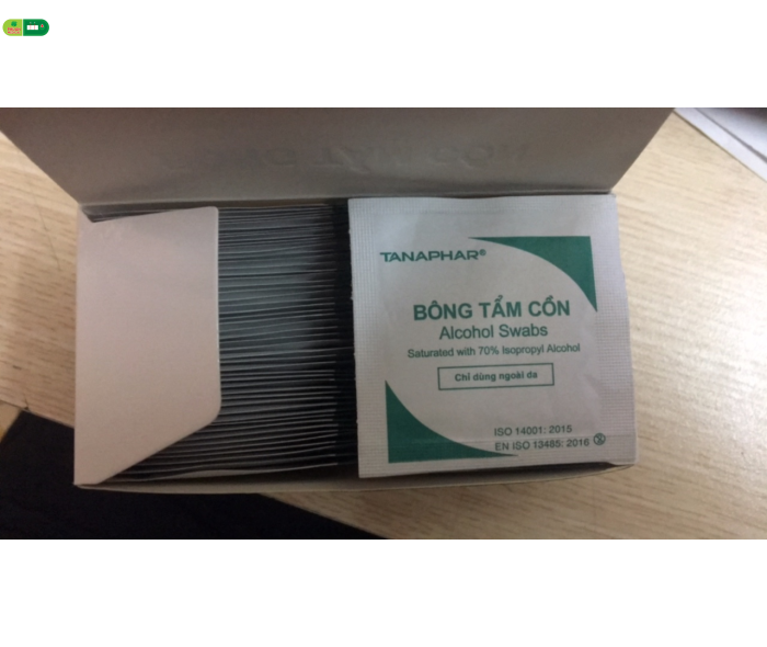 Bông tẩm cồn Tân Á
