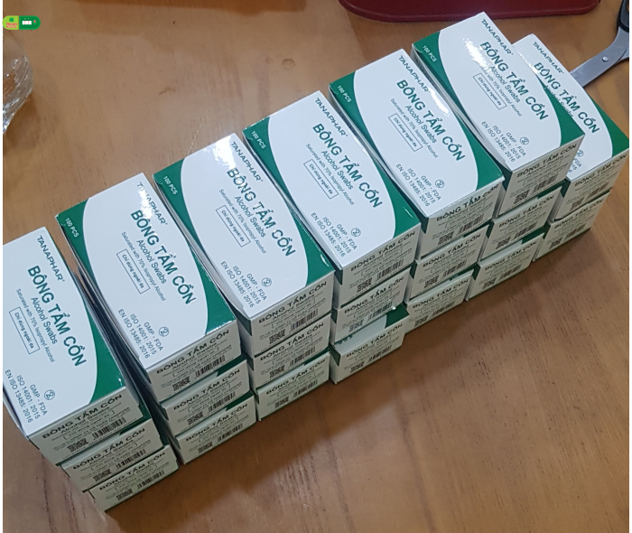 Bông tẩm cồn Tân Á