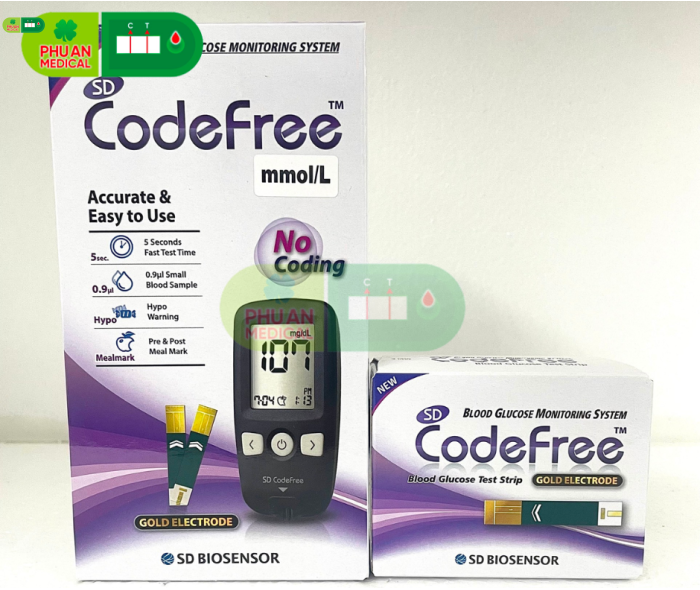 Máy thử đường huyết SD Code Free