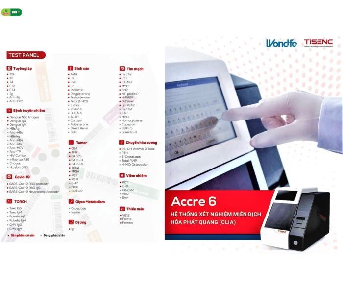 MÁY MIỄN DỊCH TỰ ĐỘNG HÓA PHÁT QUANG ACCRE 6