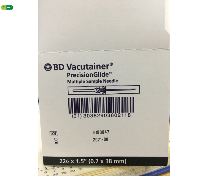 Kim lấy máu 2 đầu đốc đục cỡ 22G