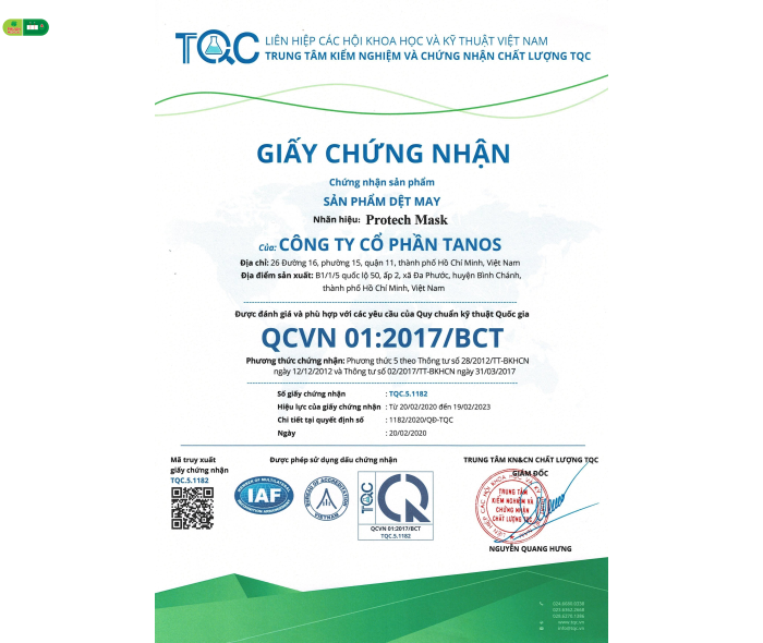 Khẩu trang vải PROTECH MASK