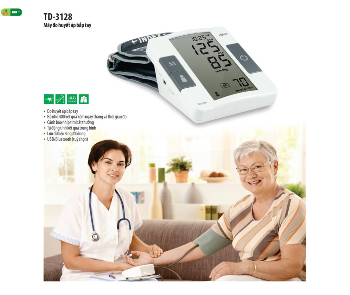 Máy đo huyết áp bắp tay tự động URIGHT TD-3128