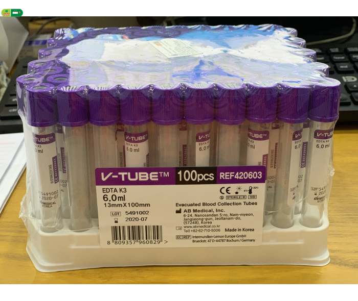 Ống nghiệm chân không EDTA K3 Gel