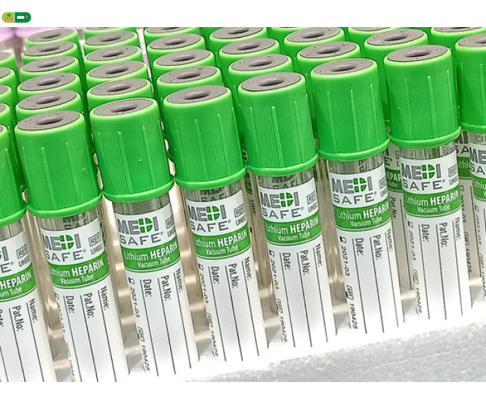 Medisafe - Ống nghiệm máu chân không Lithium HEPARIN 2ml / 4ml