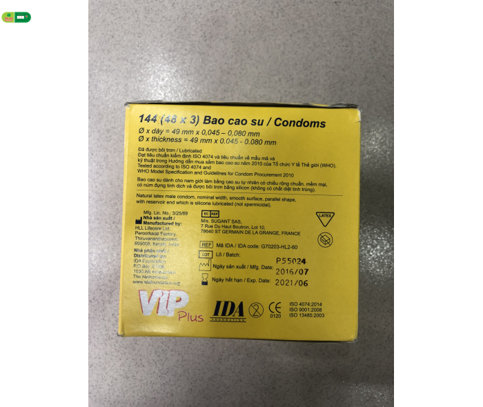 Bao cao su VIP PLus