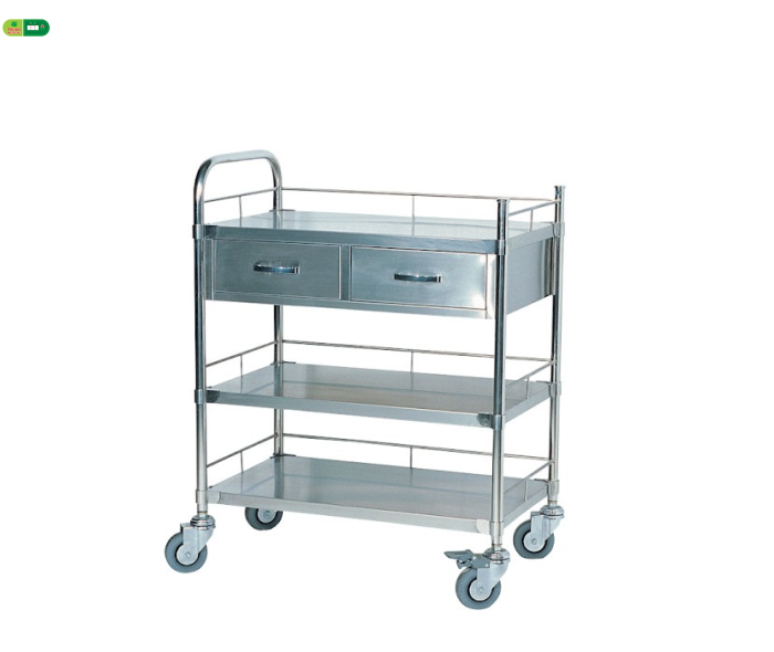 Xe Tiêm Inox 50 x 80cm có tay đẩy