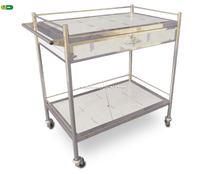 Xe Tiêm Inox 50 x 80cm có tay đẩy