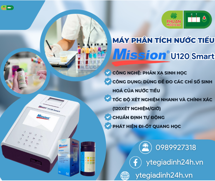 Máy xét nghiệm nước tiểu Mission U120 Smart ACON