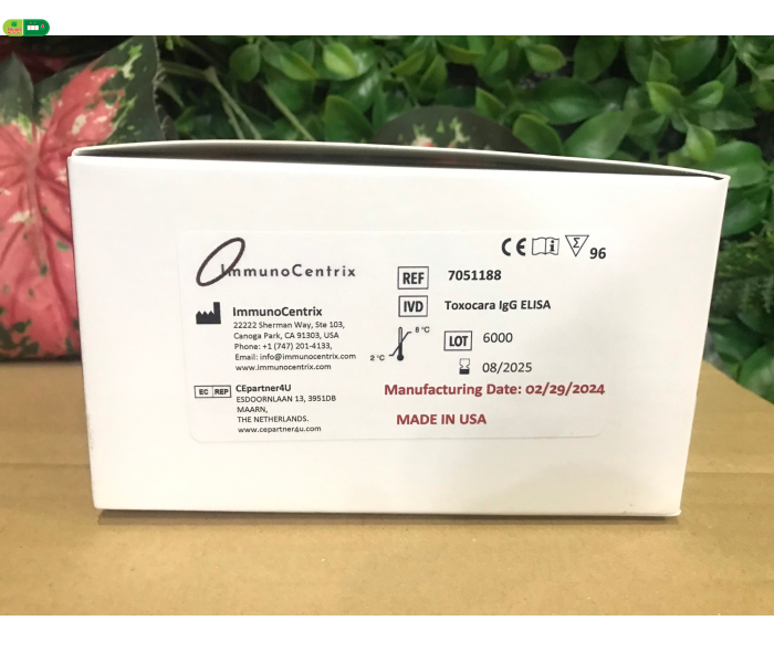 Test ELISA xét nghiệm Toxocara giun đũa chó