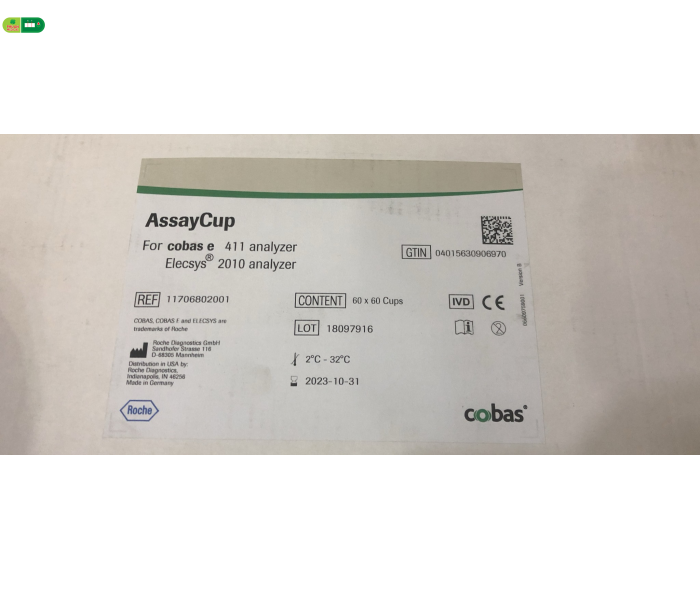 AssayCup Roche ( Hộp 60x 60 cup )