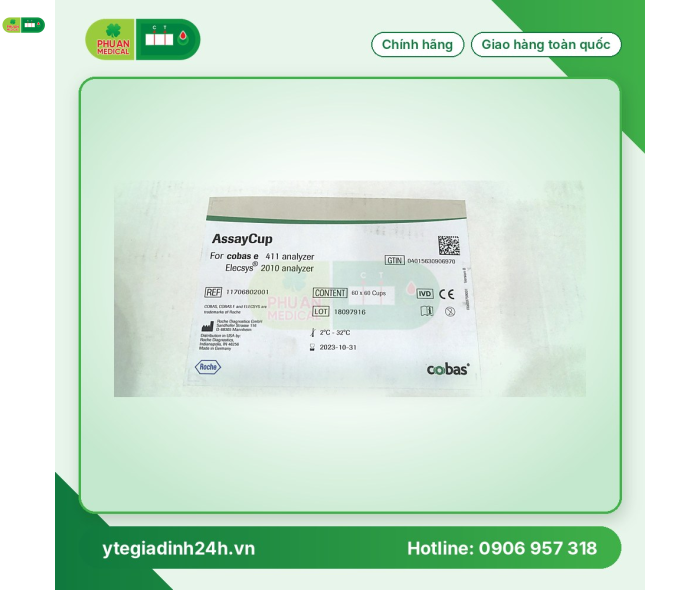 AssayCup Roche ( Hộp 60x 60 cup )