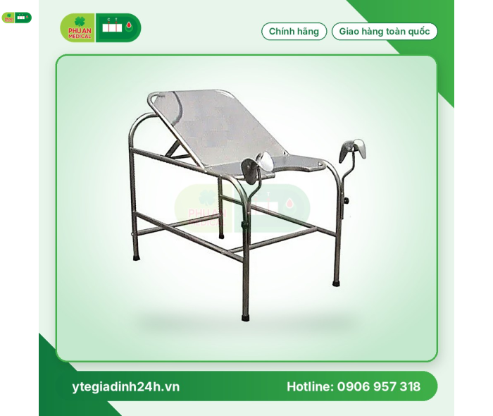 Bàn khám sản khoa Inox 201
