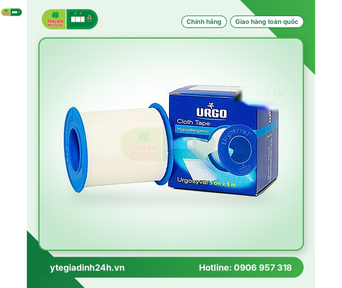 Băng keo Urgo Syval cuộn 5cm x 5m
