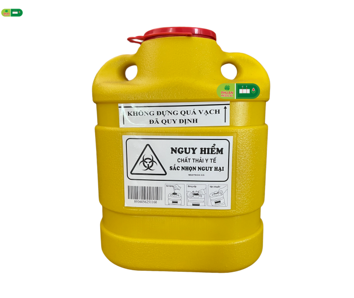 Bình hủy kim tiêm 6.8 Lít