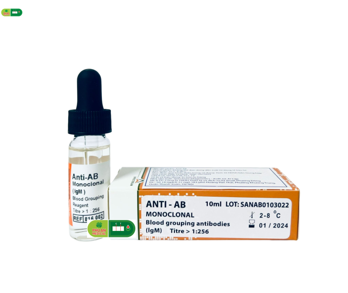 Bộ định nhóm máu Anti AB Spectrum Ai Cập