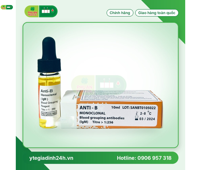 Bộ định nhóm máu Anti B Spectrum Ai Cập