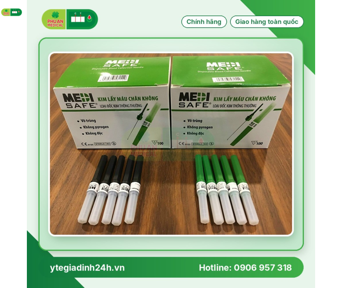 BỘ SẢN PHẨM LẤY MÁU CHÂN KHÔNG MEDISAFE
