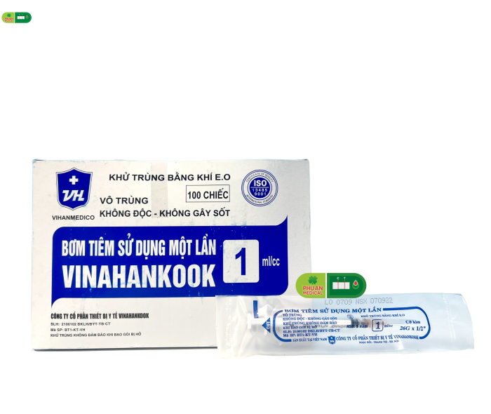 Bơm tiêm 1cc/1ml Vinahankook 