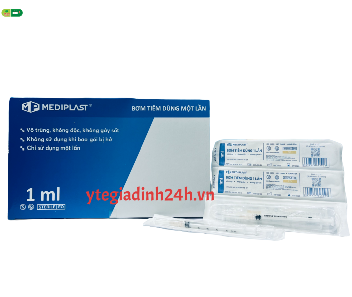 Bơm tiêm 1ml MEDIPLAST