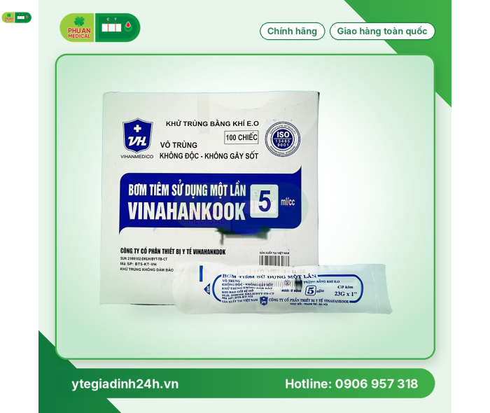 Bơm tiêm 5cc/5ml Vinahankook 